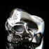 Half Skull with Piercing Ring