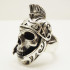 Trojan Skull Ring – Full Silver