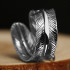 Vintage Sterling Feather Ring